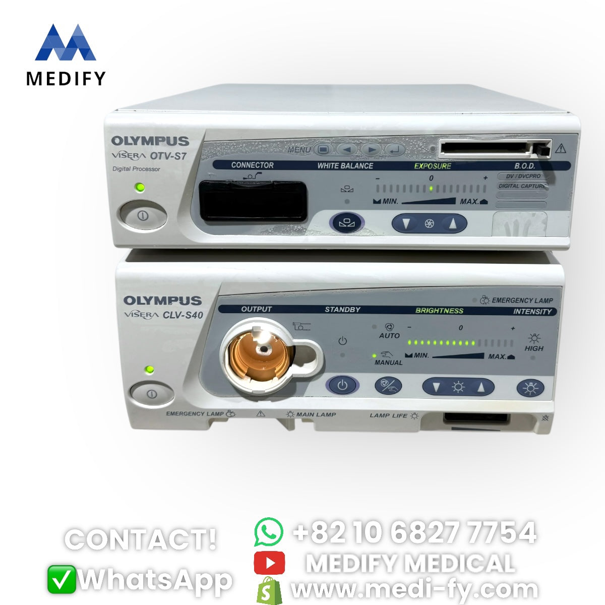 (800$) Olympus Endoscopy Visera OTV-S7 Processor & CLV-S40 Light Source
