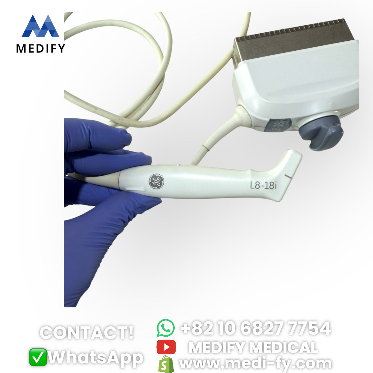 (1500$) GE L8-18i-D Linear Array Ultrasound Probe