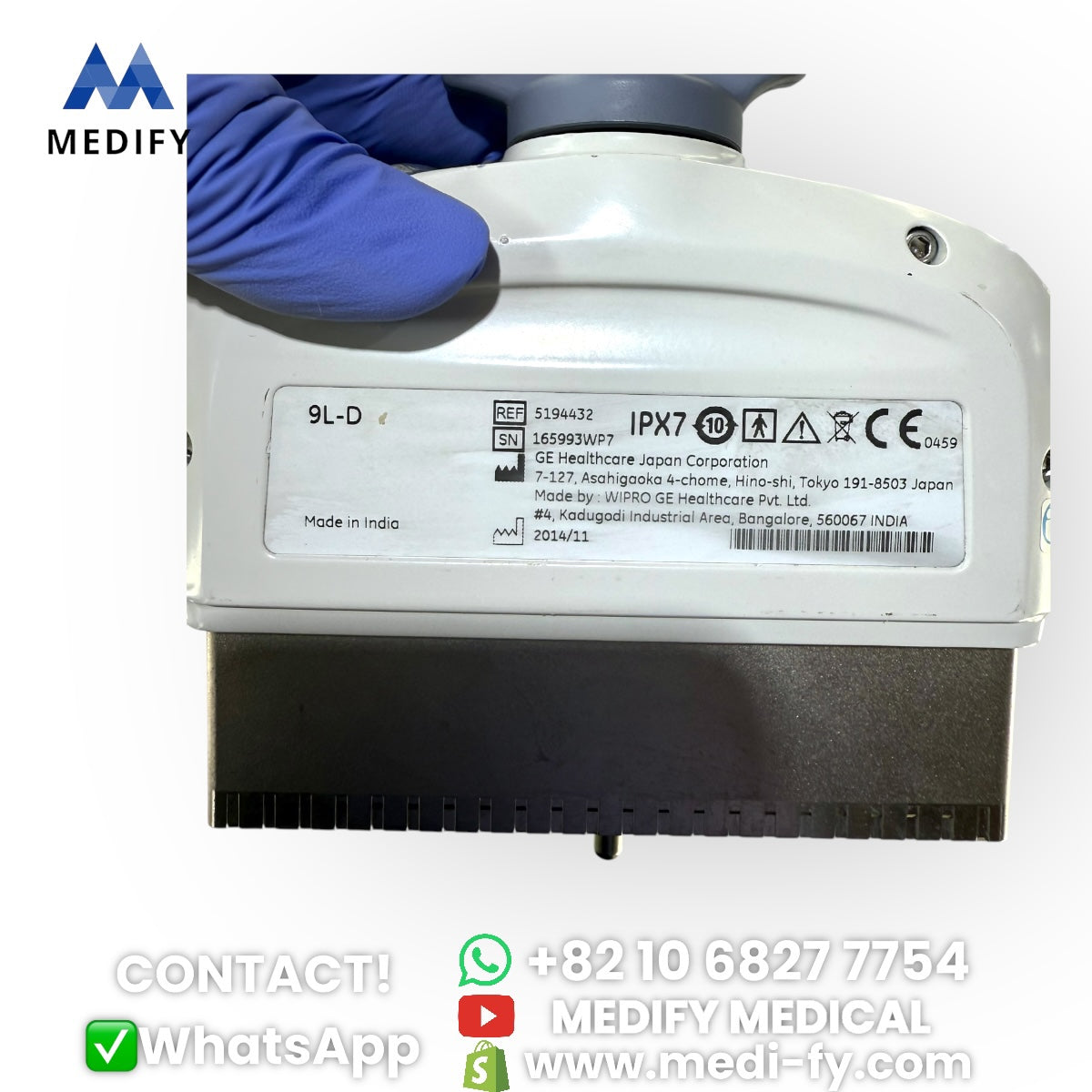 GE Ultrasound 9L-D Linear Probe Compatible for E9, E10, S8, E8