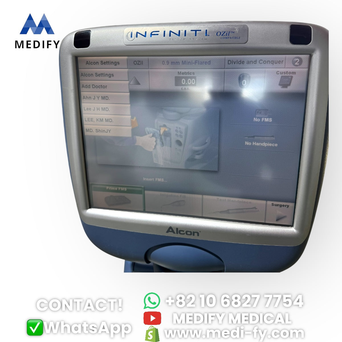 (1,500$) Alcon Infiniti Vision System Phacoemulsifier