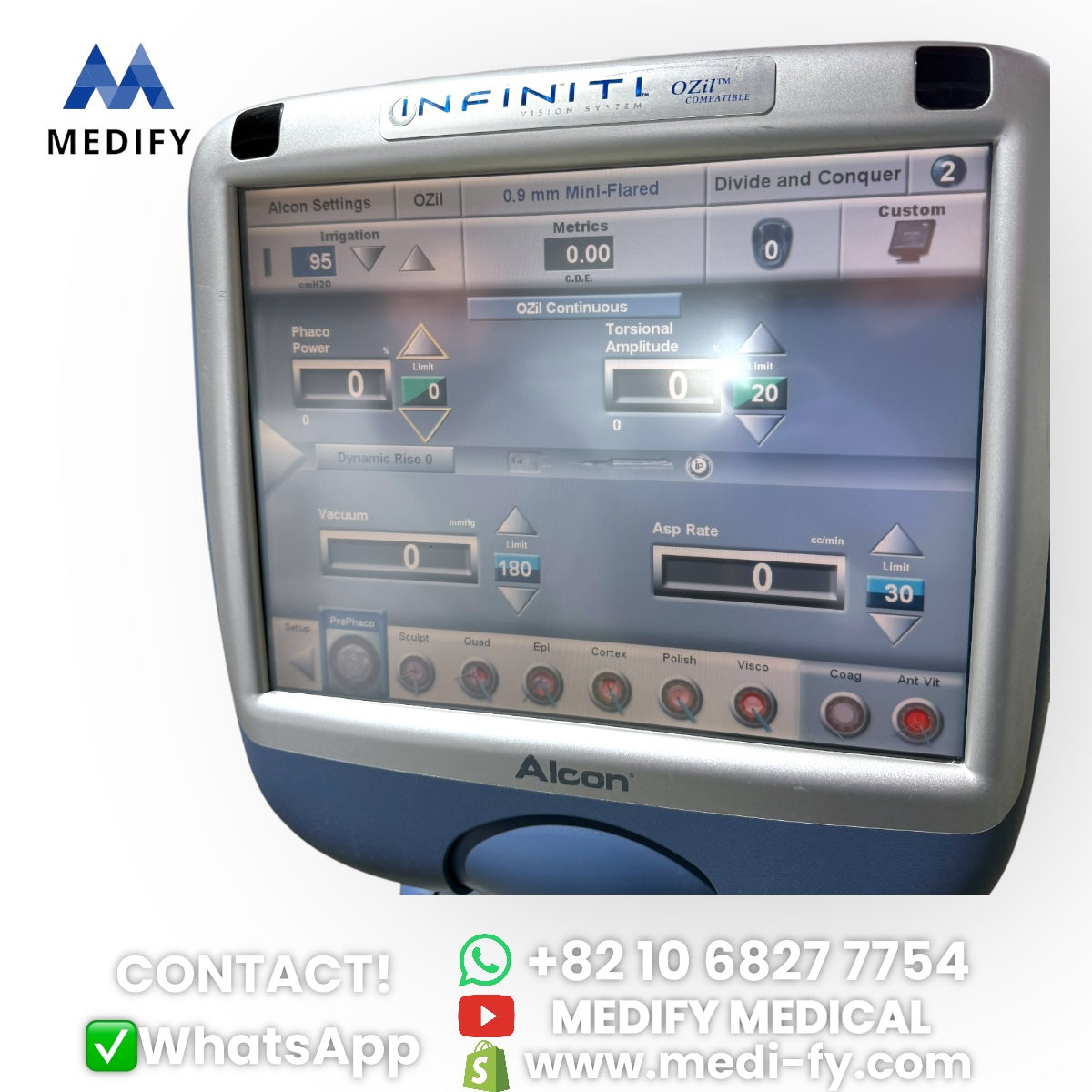 (1,500$) Alcon Infiniti Vision System Phacoemulsifier