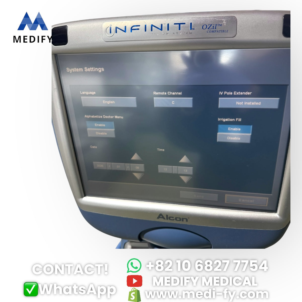 (1,500$) Alcon Infiniti Vision System Phacoemulsifier