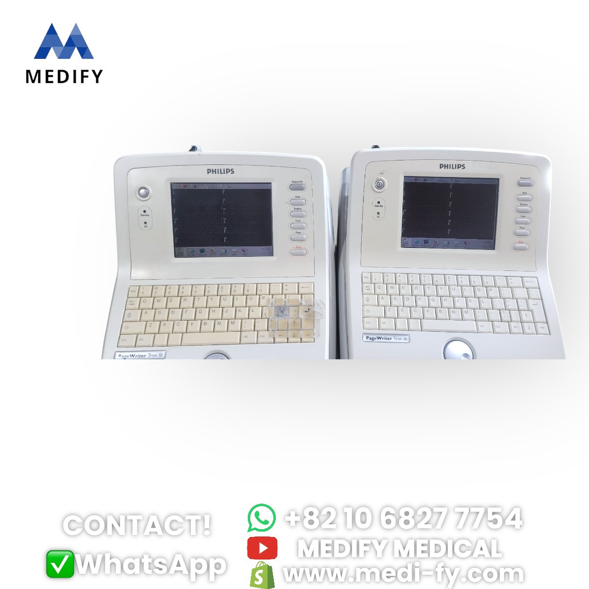 (500$) Used Philips PageWriter Trim III ECG Machine 2Unit