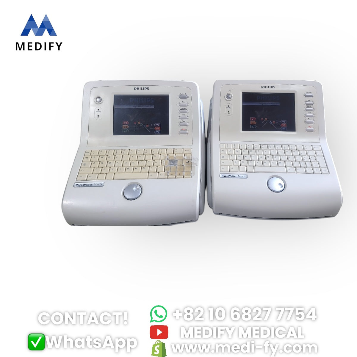 (500$) Used Philips PageWriter Trim III ECG Machine 2Unit