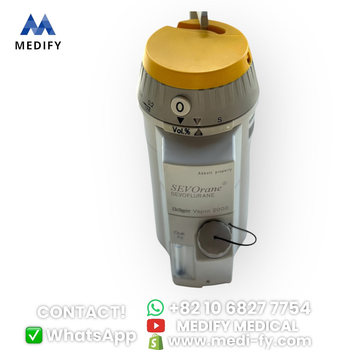 (900$) SEVOrane Sevoflurane Drager Vapor 2000