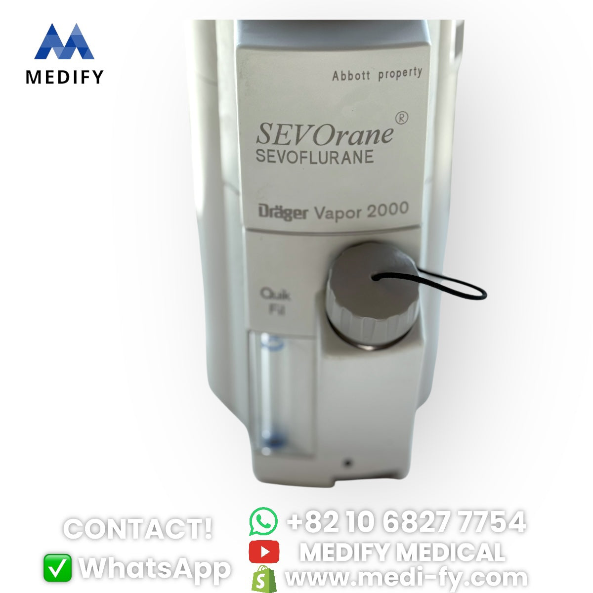 (900$) SEVOrane Sevoflurane Drager Vapor 2000