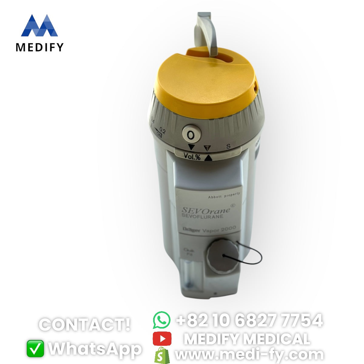 (900$) SEVOrane Sevoflurane Drager Vapor 2000