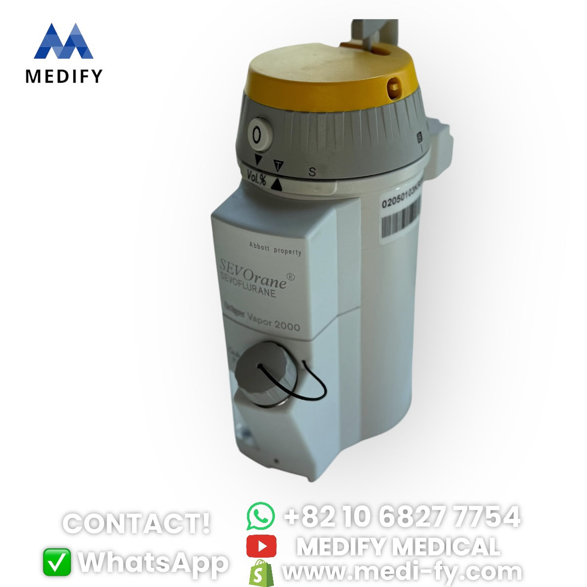 (900$) SEVOrane Sevoflurane Drager Vapor 2000