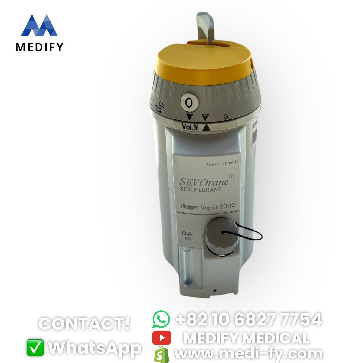 (900$) SEVOrane Sevoflurane Drager Vapor 2000