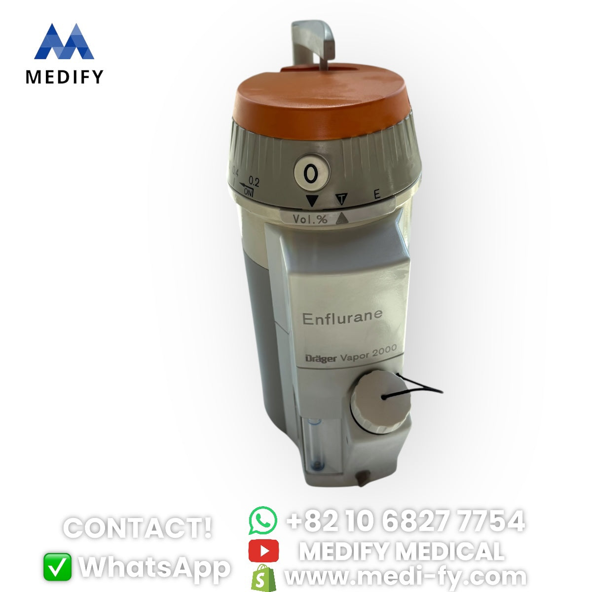 (1,200$) Enflurane Drager Vapor 2000