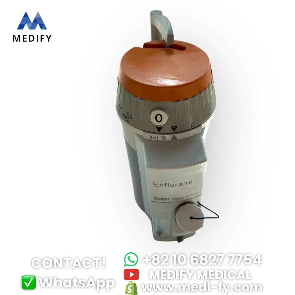 (1,200$) Enflurane Drager Vapor 2000