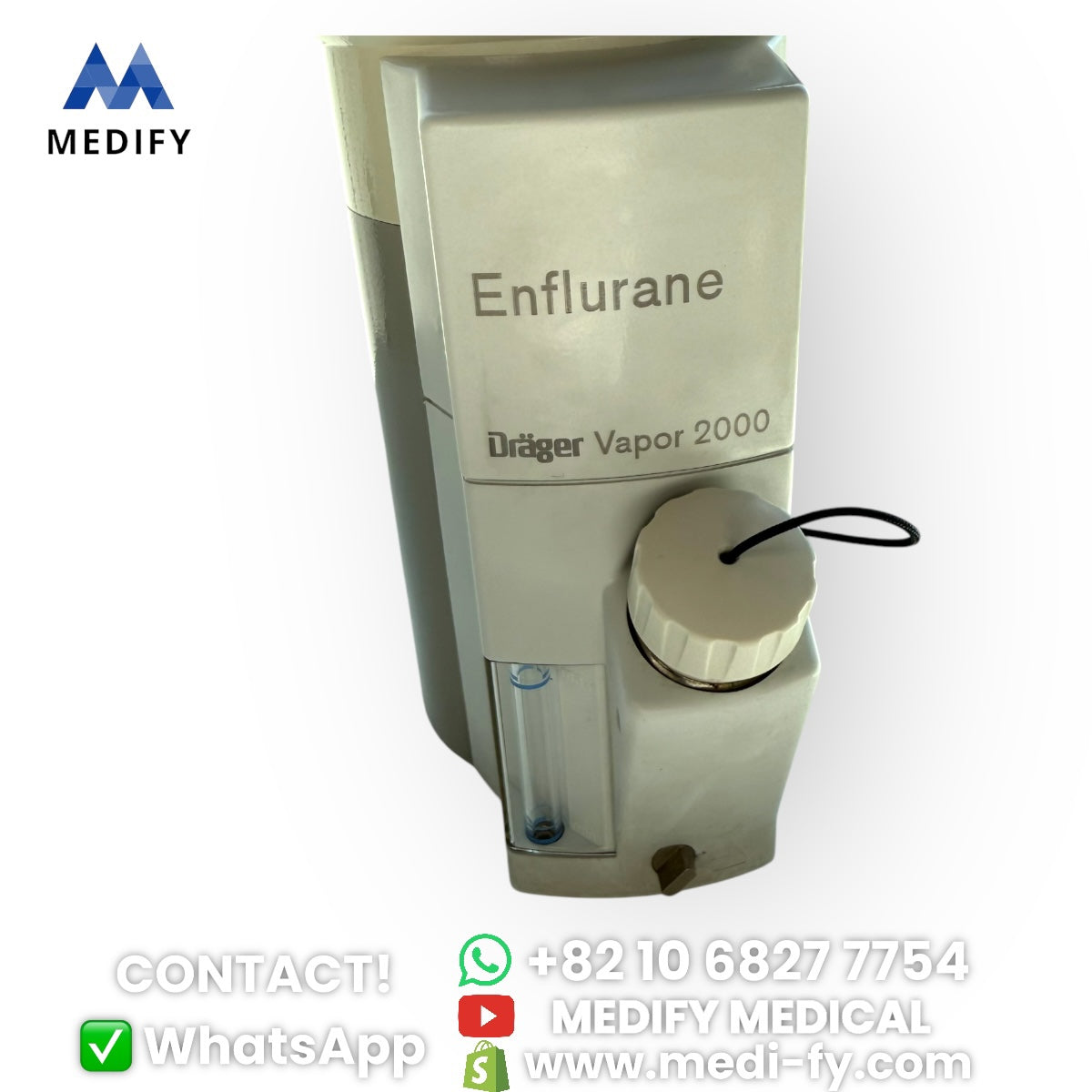 (1,200$) Enflurane Drager Vapor 2000