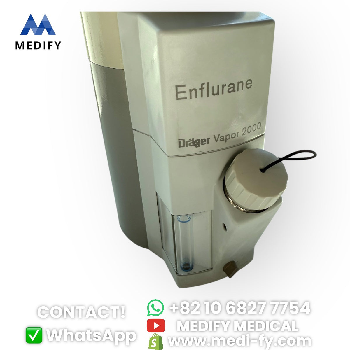 (1,200$) Enflurane Drager Vapor 2000