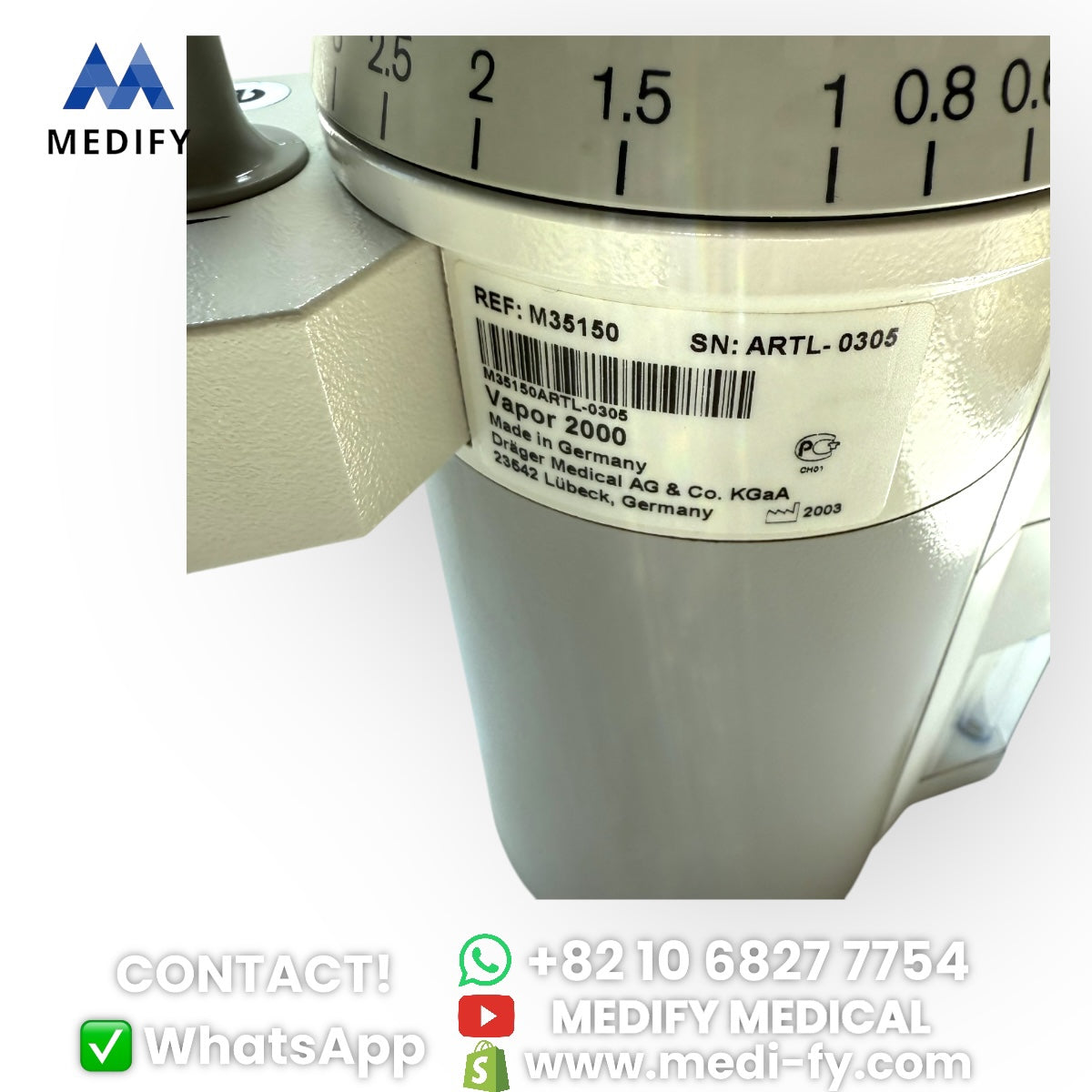 (1,200$) Enflurane Drager Vapor 2000