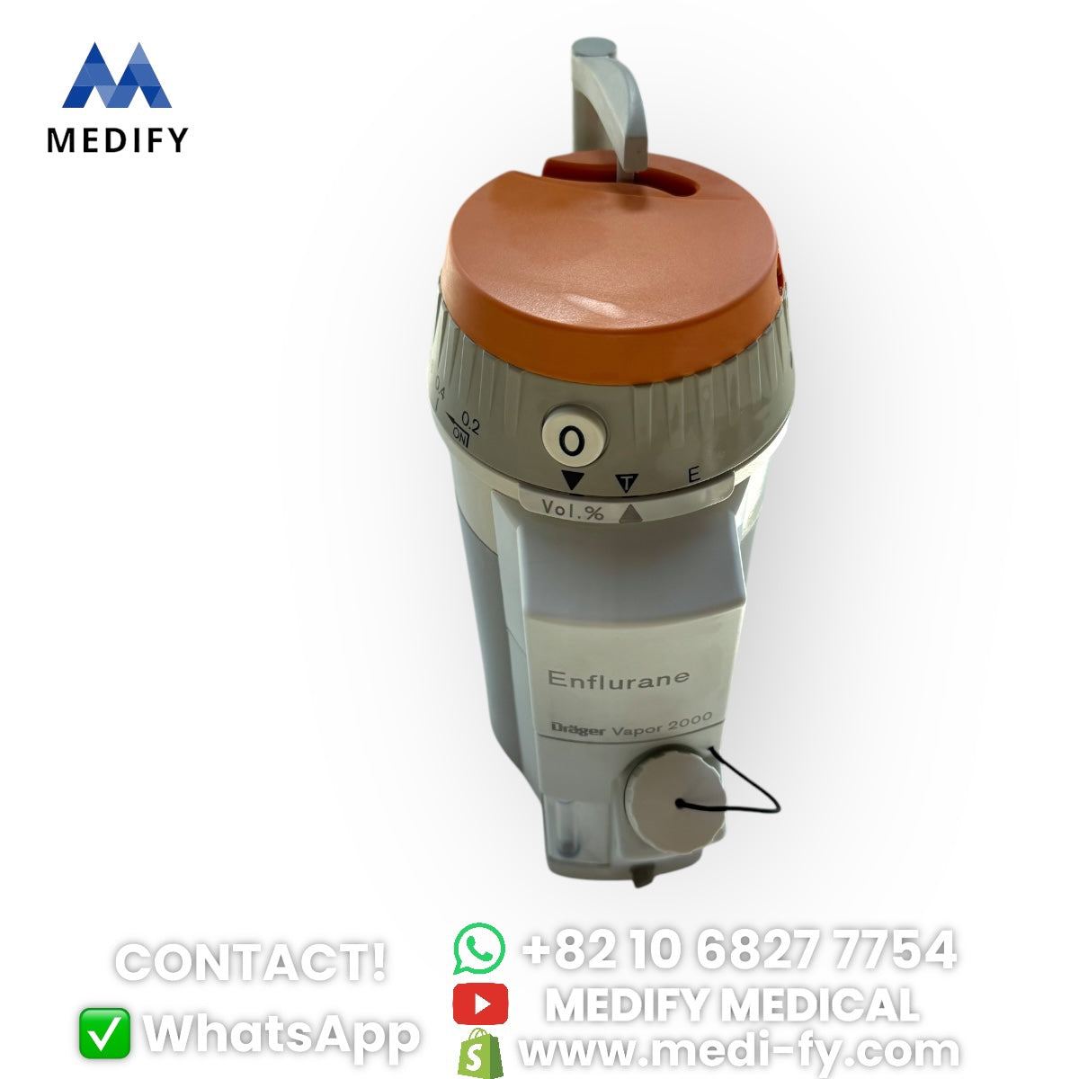 (1,200$) Enflurane Drager Vapor 2000