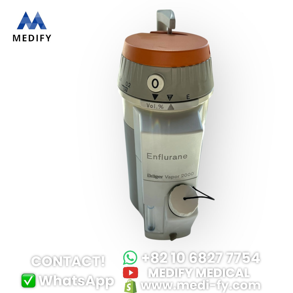 (1,200$) Enflurane Drager Vapor 2000