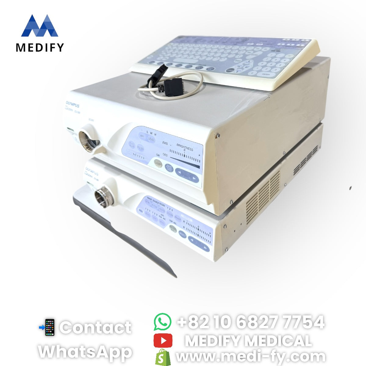 Olympus Endoscopy CV-260 Processor & CLV-260 Light Source & MAJ-1530 & MAJ-1156