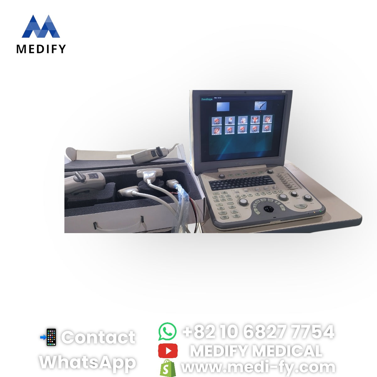 For Sale Used Sonoscape S8 Portable Ultrasound & 3Probes
