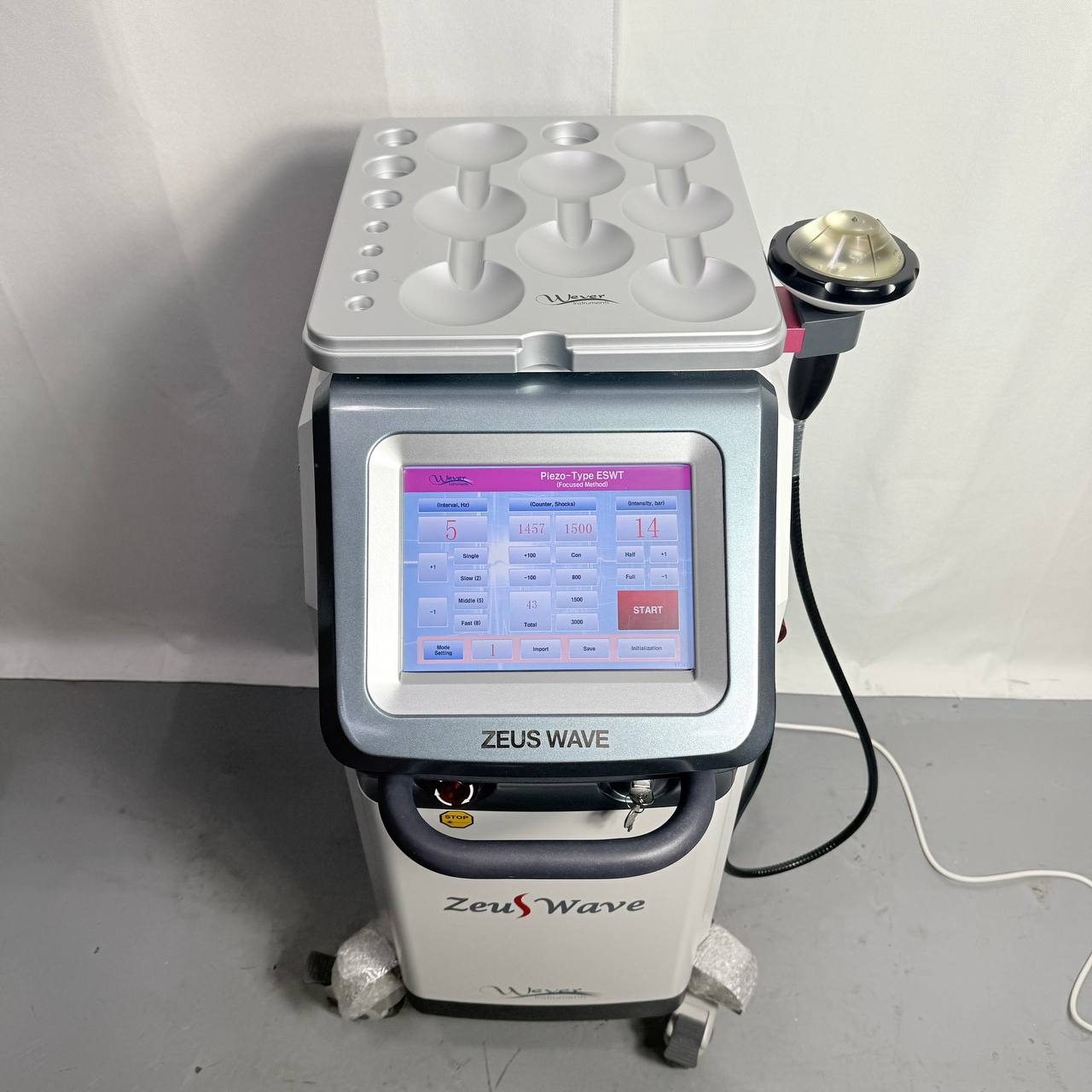 Used WEVER INSTRUMENTS Zeus Wave (2021) ESWT Shockwave Therapy Device for Sale