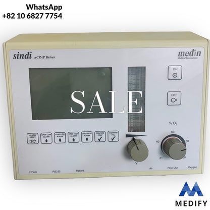 Medin Sindi 1080 nCPAP Driver & 3 Hose - Universal Gas Delivery Unit