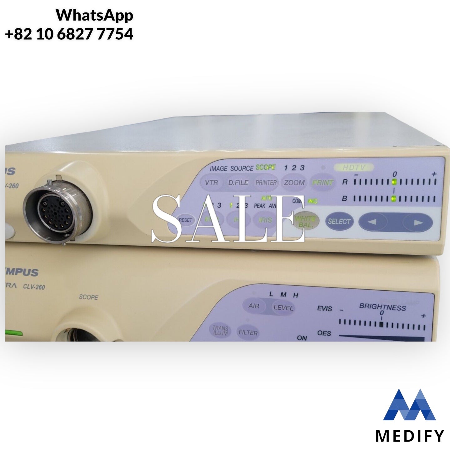 Olympus CV-260 Video Processor Evis Lucera HD & CLV-260 Light Source –  MEDIFY MEDICAL