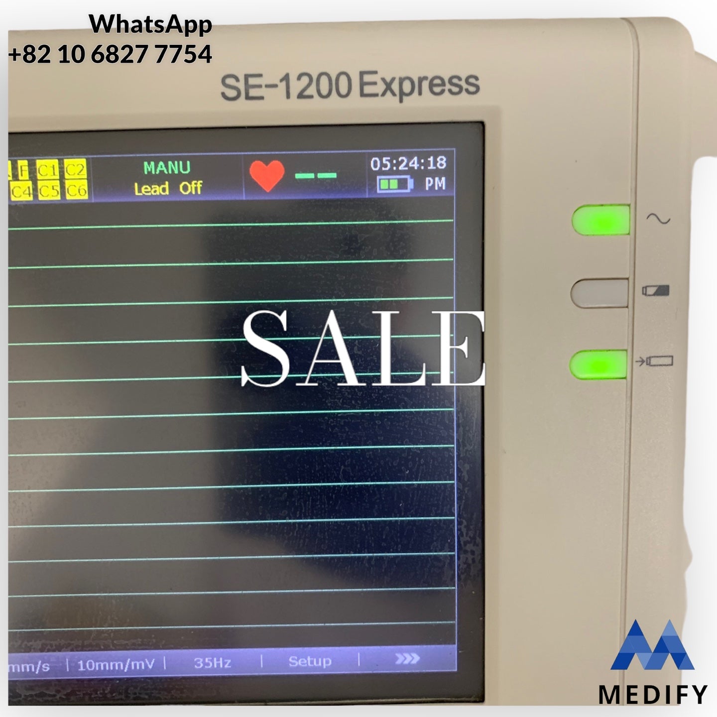 EDAN SE-1200 Express ECG Machine with 10 Channels