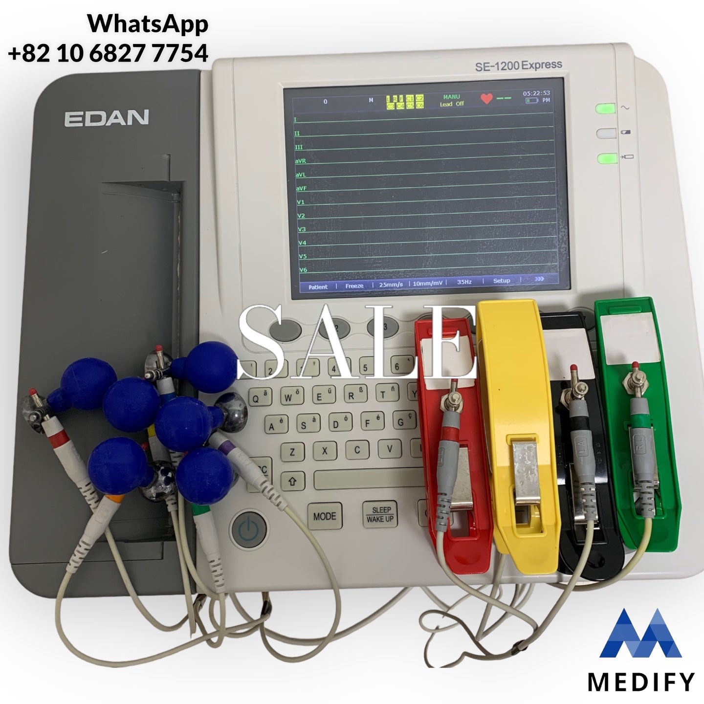 EDAN SE-1200 Express ECG Machine with 10 Channels