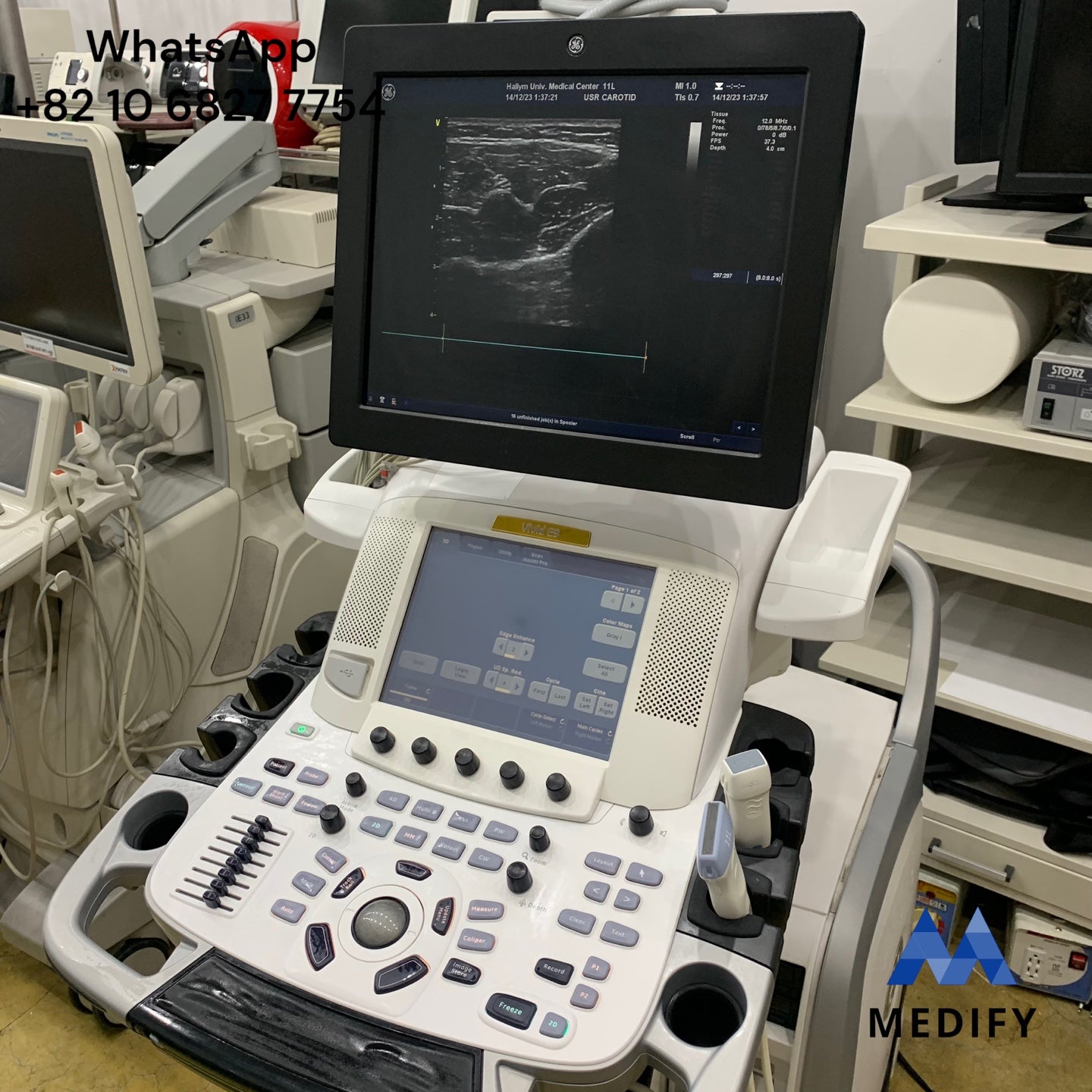 GE Vivid E9 Ultrasound System & 2 Probe