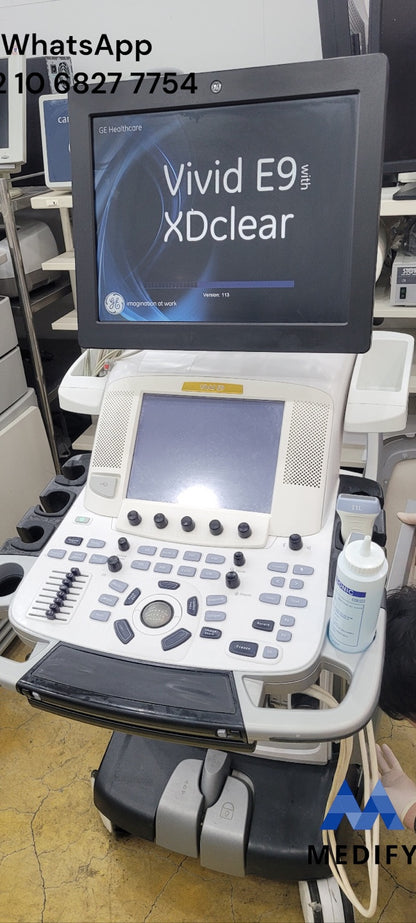 GE Vivid E9 Ultrasound System & 2 Probe