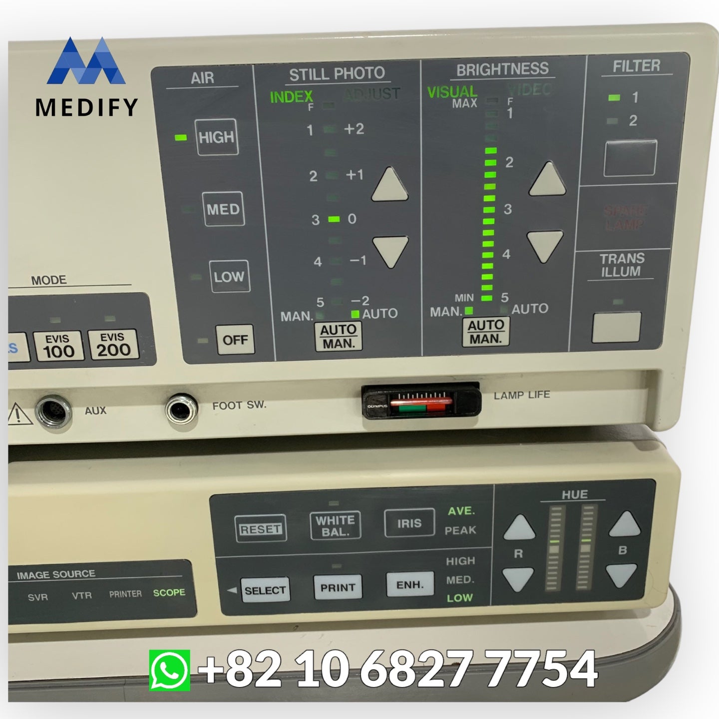 ($1,500) Olympus Endoscopy CV-240 Video Processor & CLV-U40 Light Source