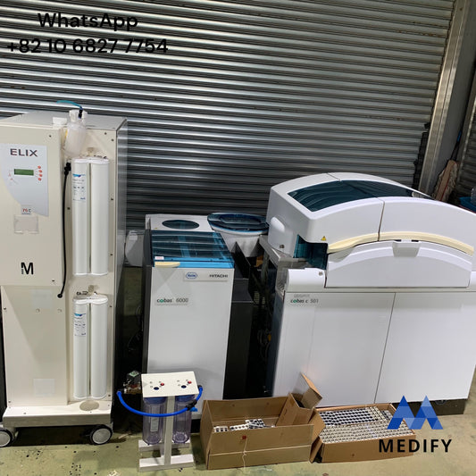 ($1,200) Roche Hitachi Cobas 6000 Analyzer + C501 & ELIX 70C Water Purification System - Worldwide