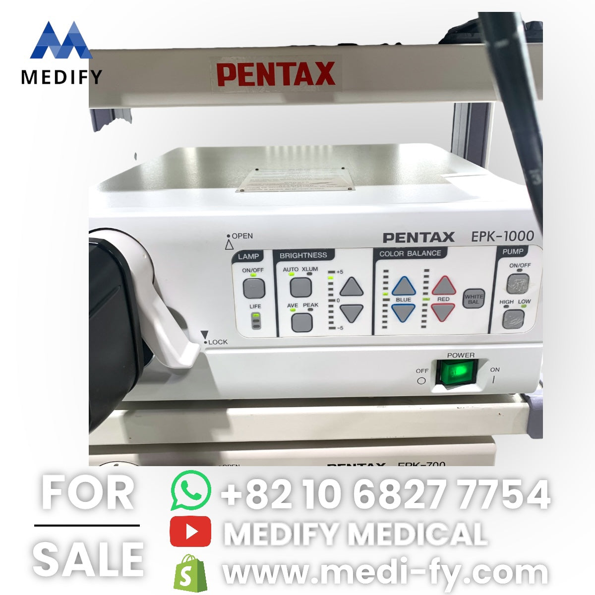 ($3,900) Pentax EPK-1000 & EG-2770k Gastroscope Endoscopy System