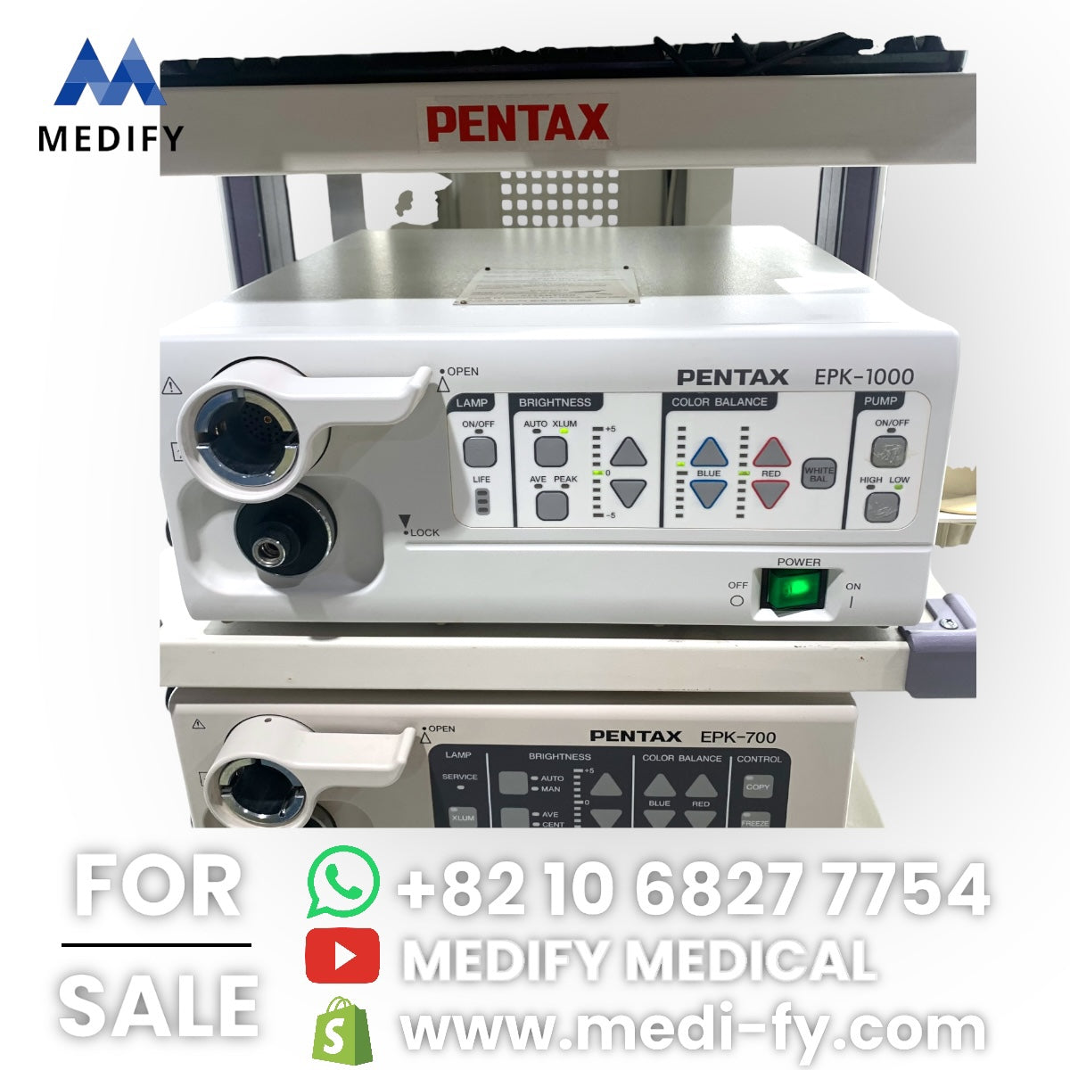 ($3,900) Pentax EPK-1000 & EG-2770k Gastroscope Endoscopy System