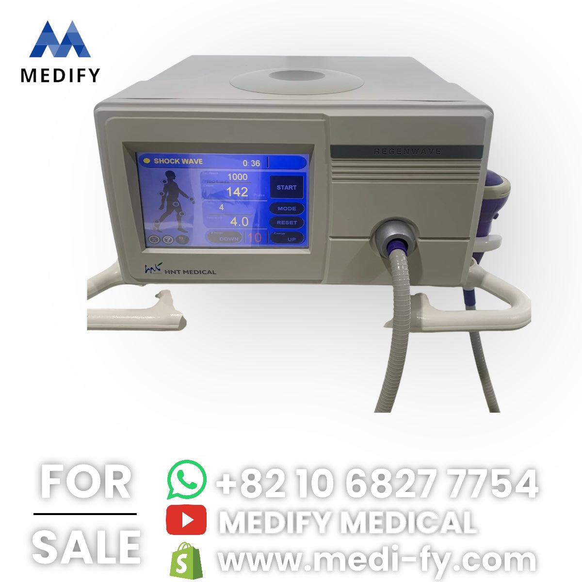 HNT Medical Regenwave Focus EWST Shock Wave Therapy Machine