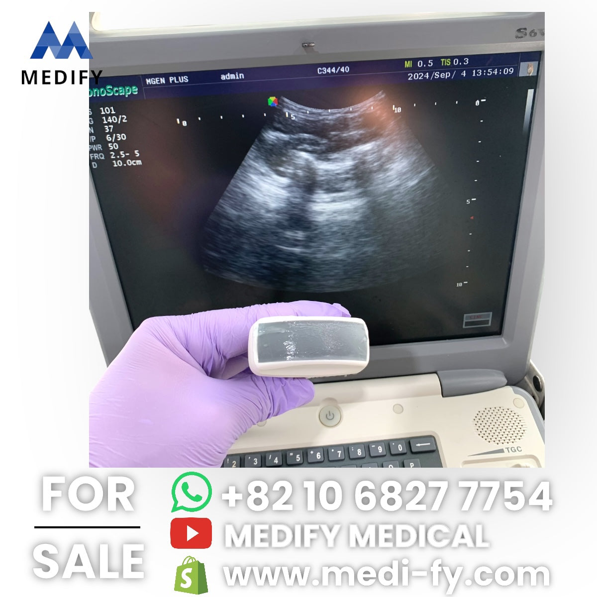 ($4,900) Used SonoScape S6V Portable VET Ultrasound