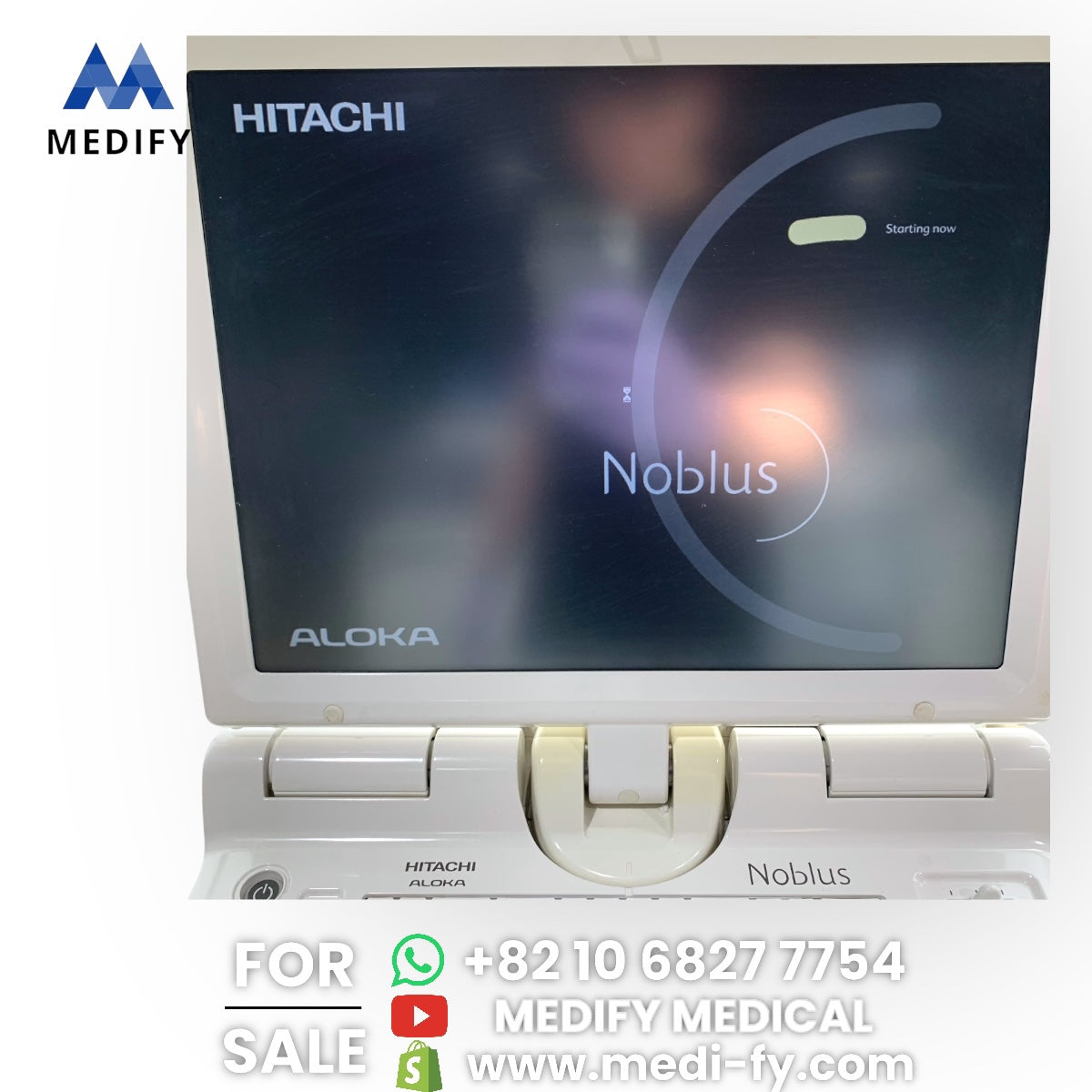 ($11,500) Hitachi Aloka Noblus Portable Ultrasound & EG-3670URK Ultrasound Gastroscope