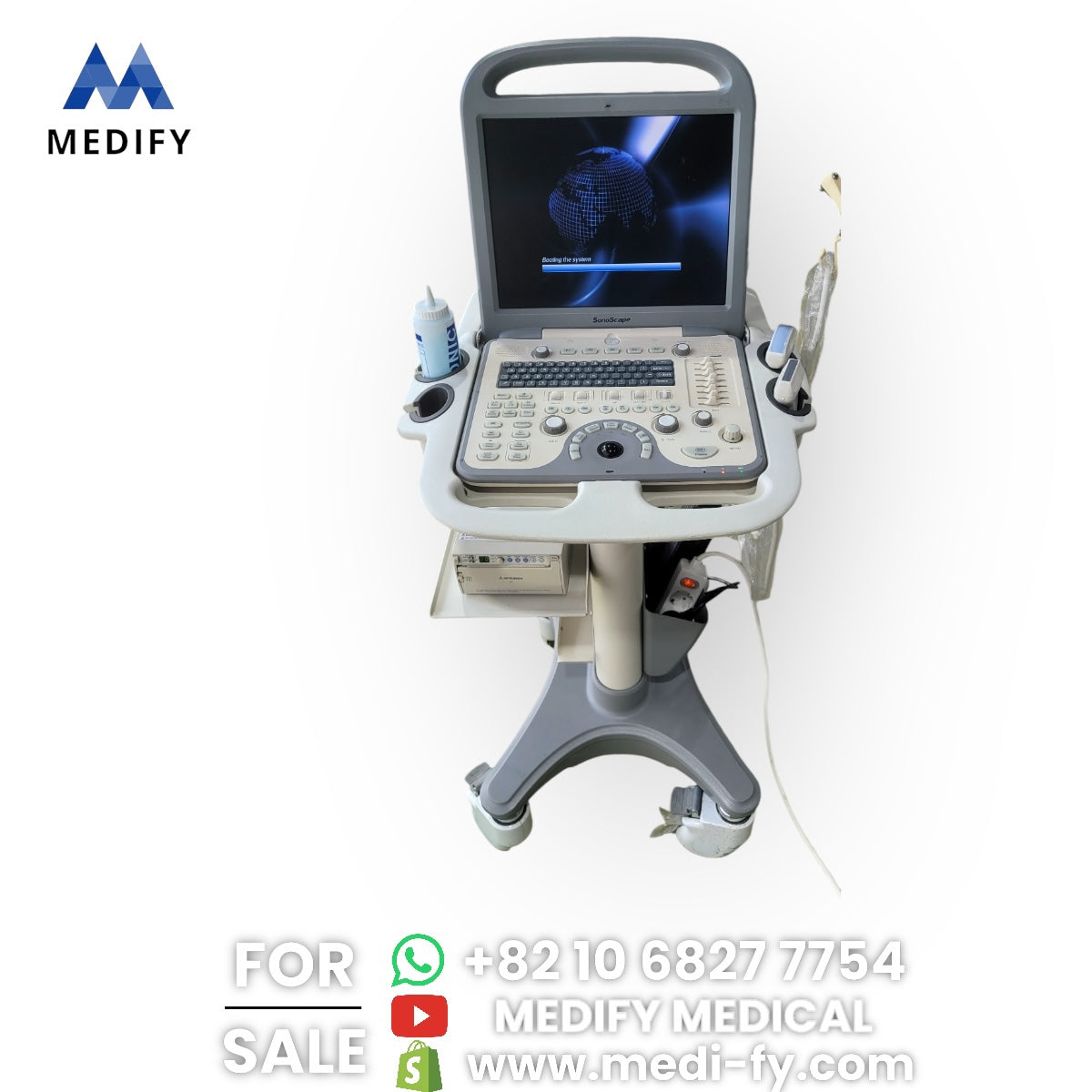 ($5,900) Used SonoScape S8 Portable Ultrasound & 2Probes