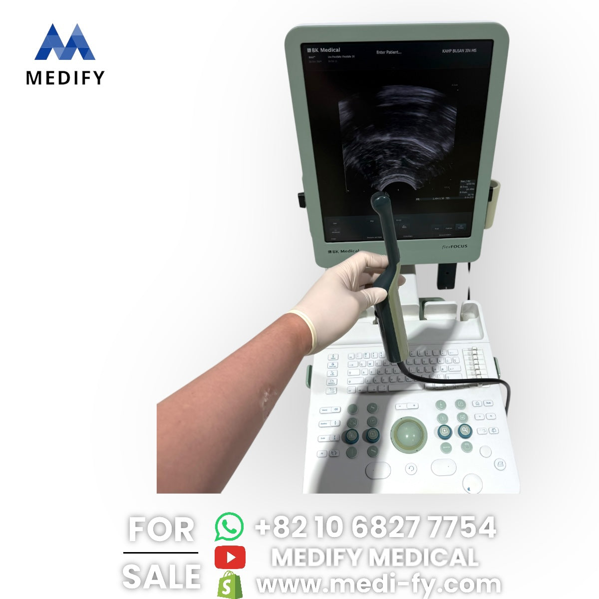 ($4,000) BK Medical FlexFocus Type 1202 Ultrasound & Convex,Vaginal Probes