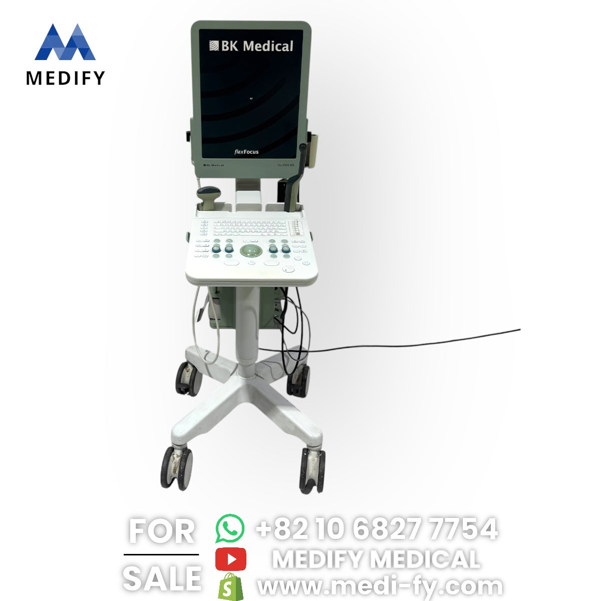 ($4,000) BK Medical FlexFocus Type 1202 Ultrasound & Convex,Vaginal Probes