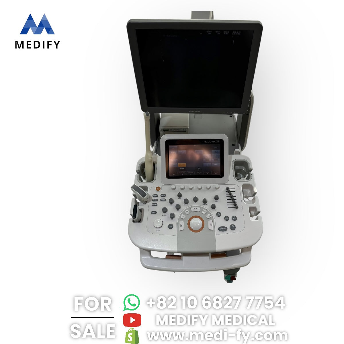 ($6,000) Samsung Medison Accuvix XG Ultrasound & Convex, Vaginal, Linear Probes