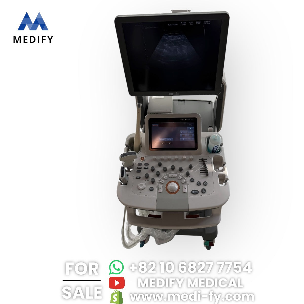 ($6,000) Samsung Medison Accuvix XG Ultrasound & Convex, Vaginal, Linear Probes