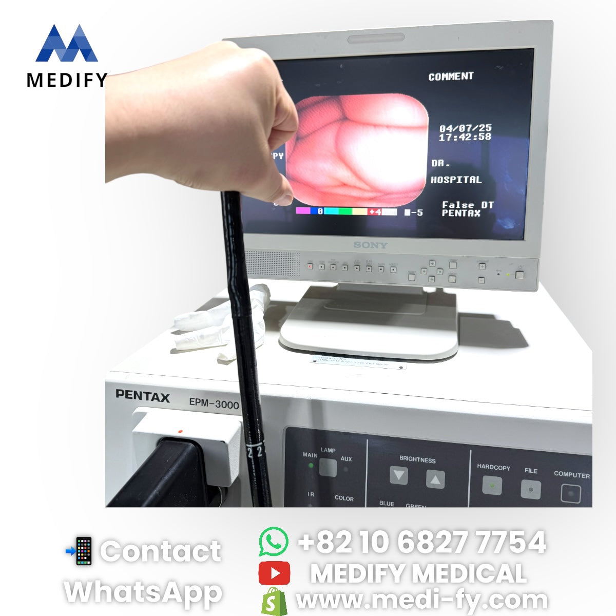 (1,900$) Pentax EPM-3000 Video Endsocopy System & EG-2731 Gastroscope & EC-3801F Colonoscope