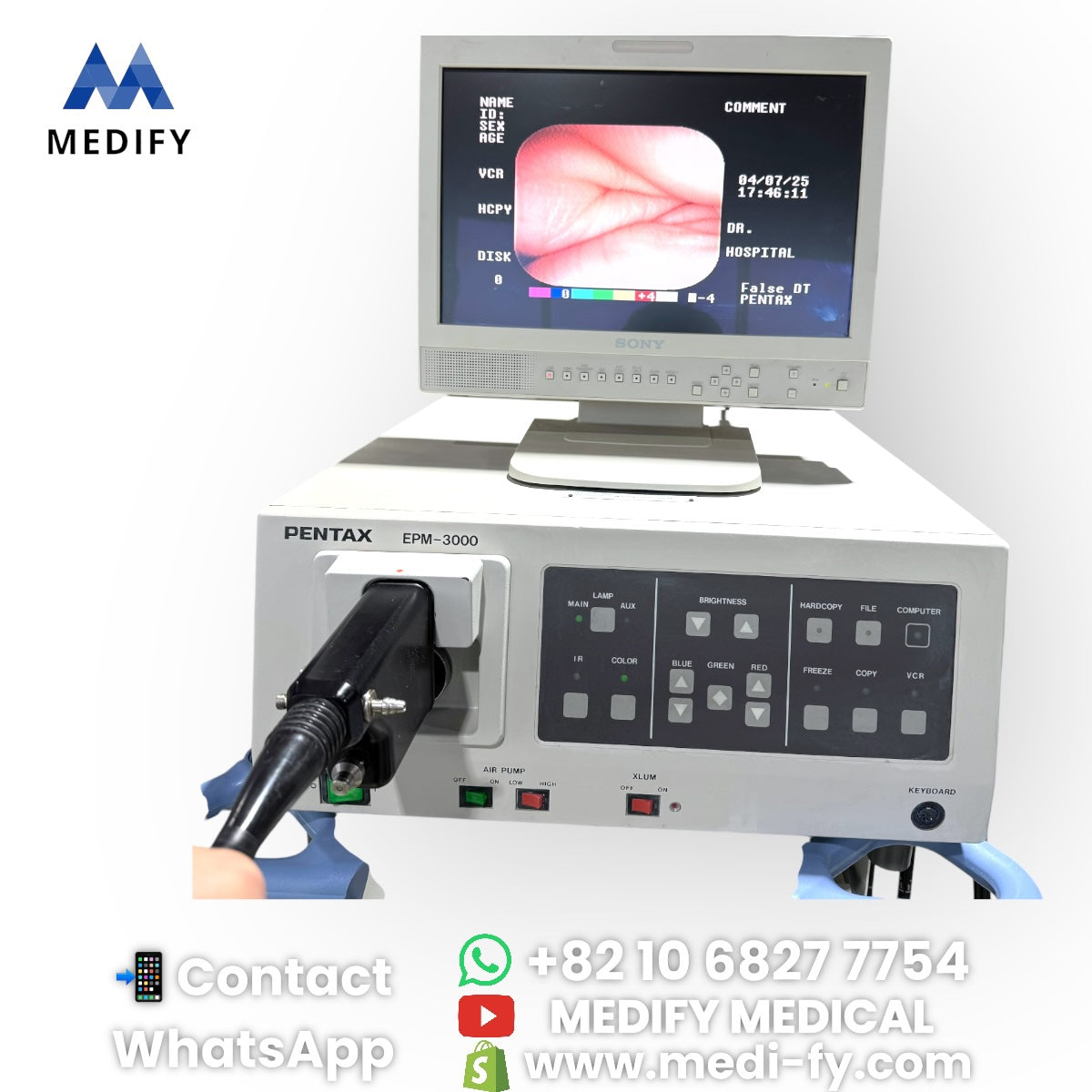 (1,900$) Pentax EPM-3000 Video Endsocopy System & EG-2731 Gastroscope & EC-3801F Colonoscope