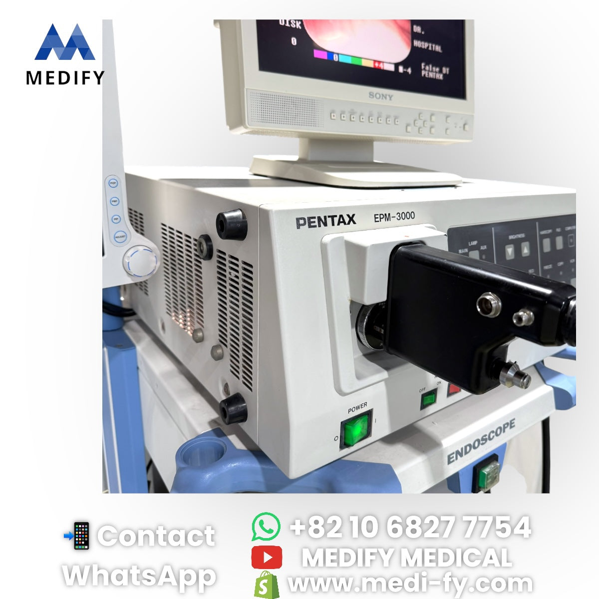 (1,900$) Pentax EPM-3000 Video Endsocopy System & EG-2731 Gastroscope & EC-3801F Colonoscope