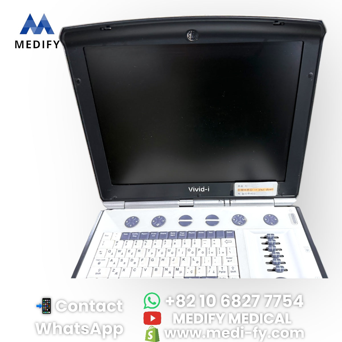 (6,500$) Used GE Vivid i +2Probes (4C-RS Convex & 3S-RS Cardiac)