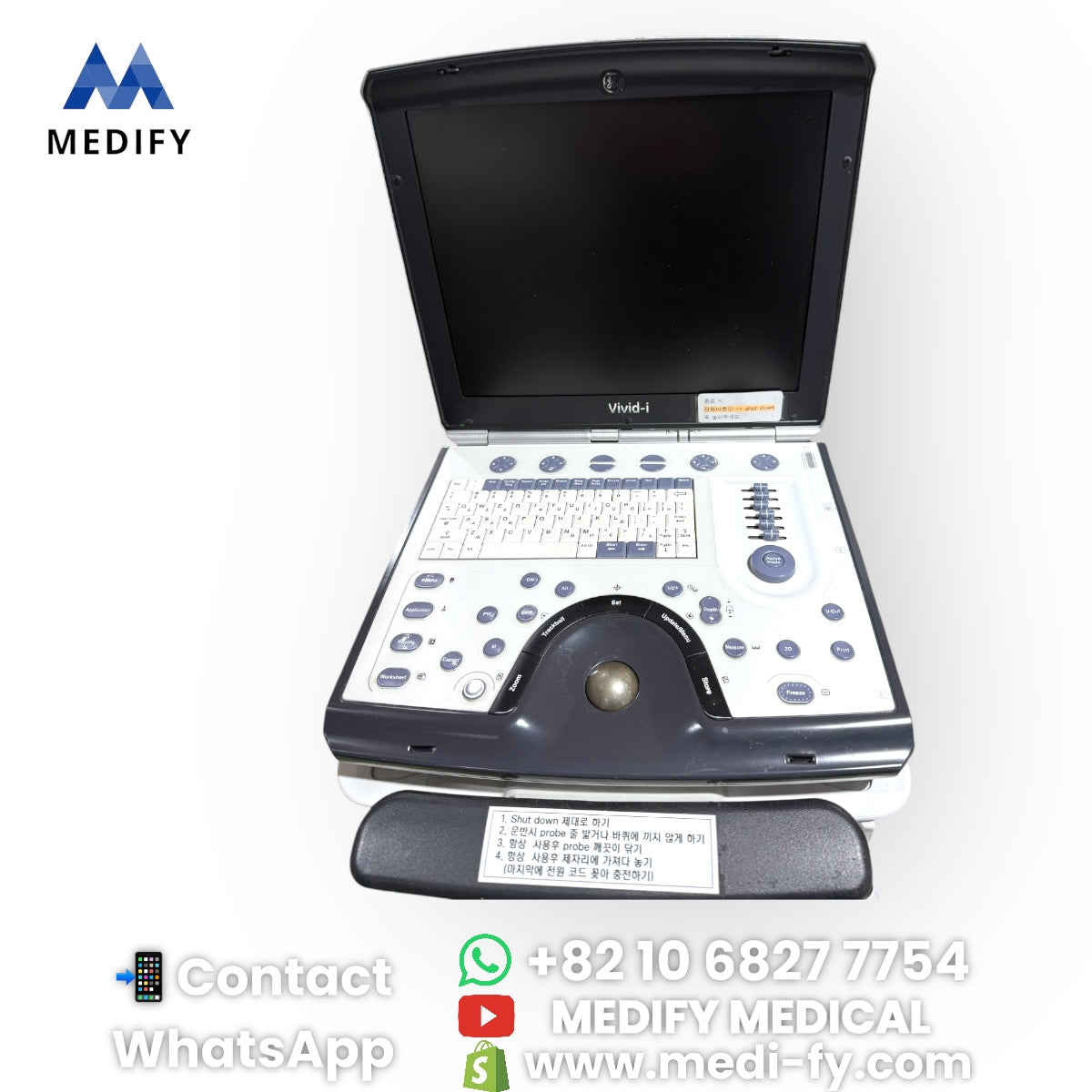 (6,500$) Used GE Vivid i +2Probes (4C-RS Convex & 3S-RS Cardiac)