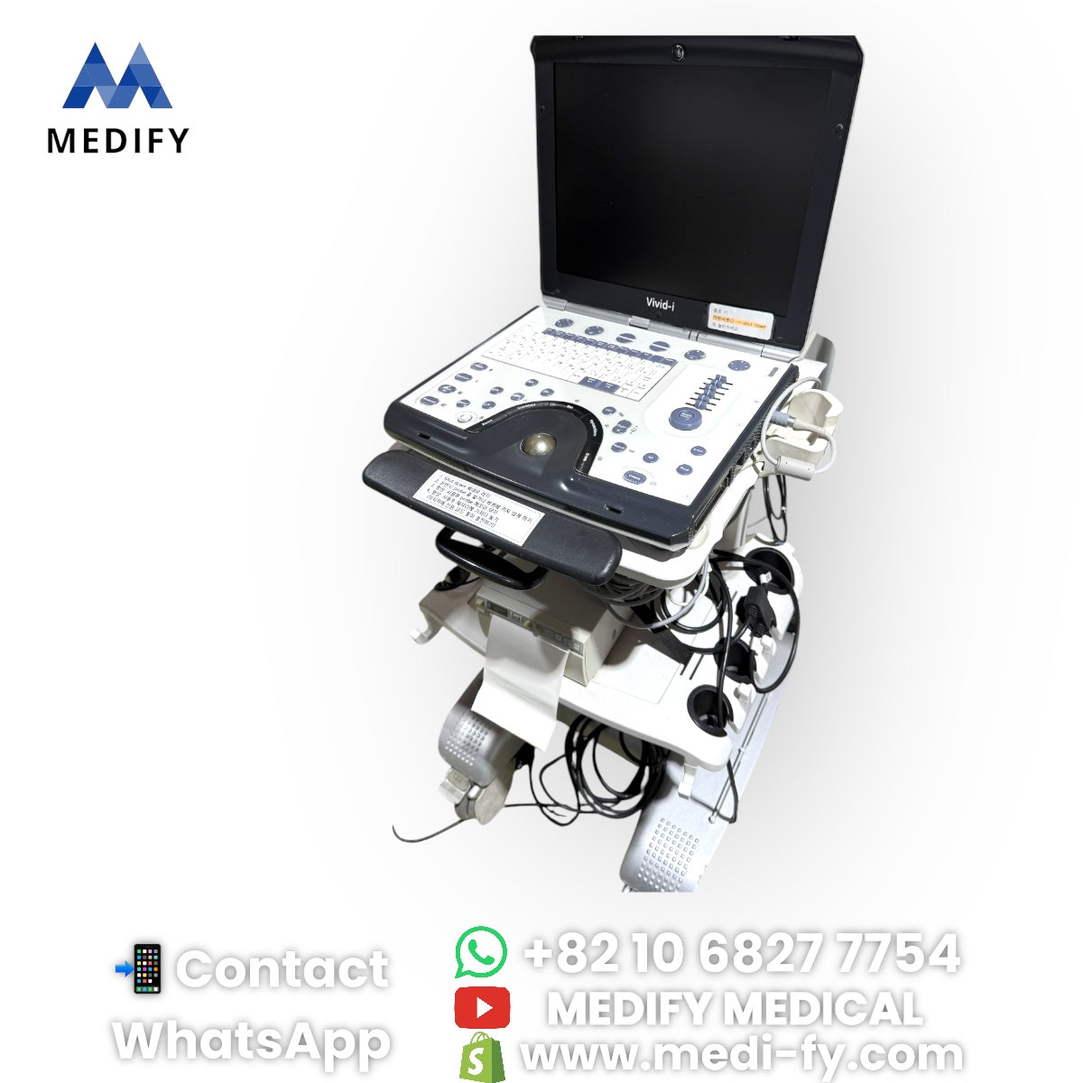 (6,500$) Used GE Vivid i +2Probes (4C-RS Convex & 3S-RS Cardiac)