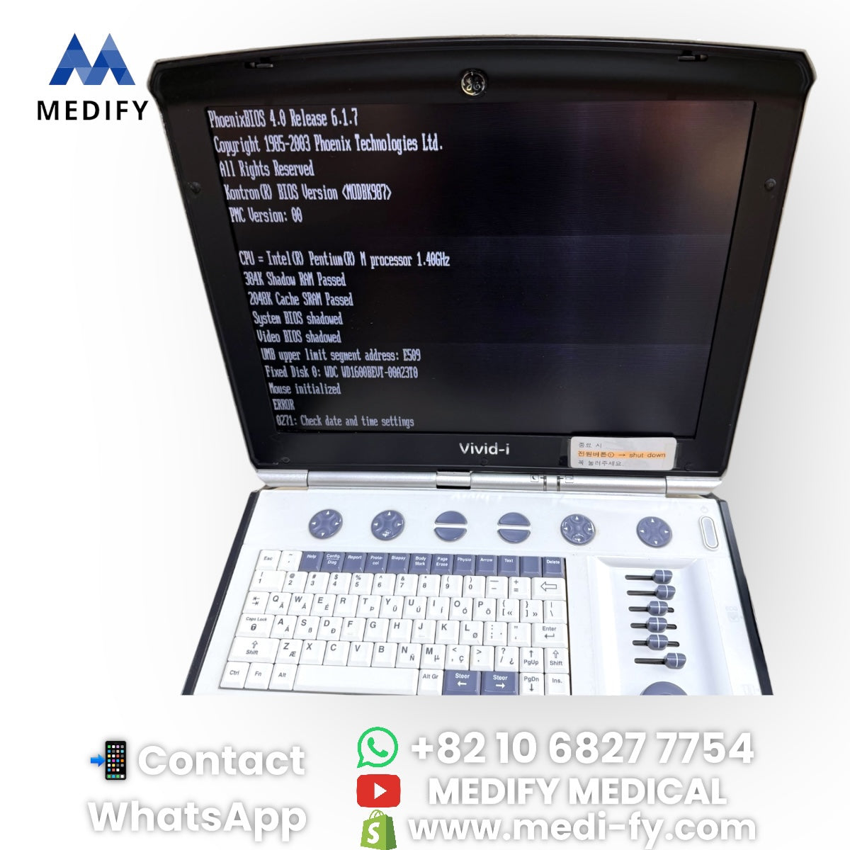 (6,500$) Used GE Vivid i +2Probes (4C-RS Convex & 3S-RS Cardiac)