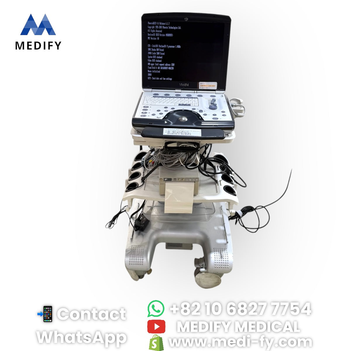 (6,500$) Used GE Vivid i +2Probes (4C-RS Convex & 3S-RS Cardiac)