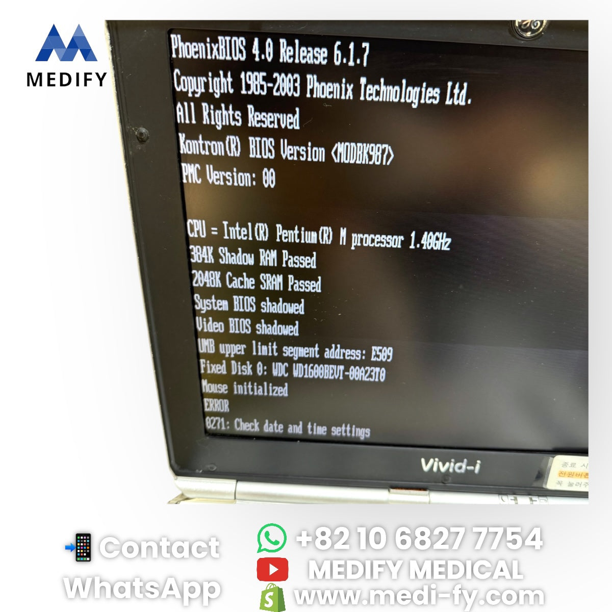 (6,500$) Used GE Vivid i +2Probes (4C-RS Convex & 3S-RS Cardiac)